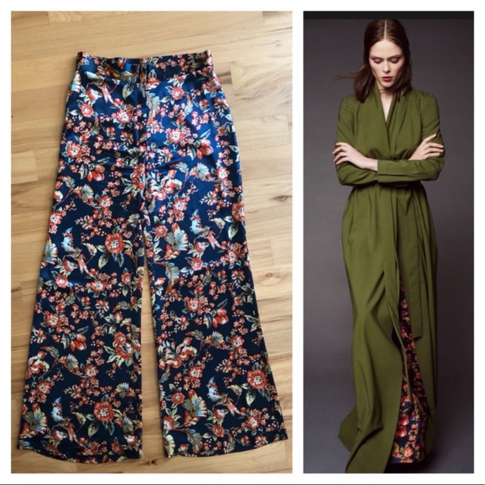 Zac Posen Resort 2016 high-rise silk pants